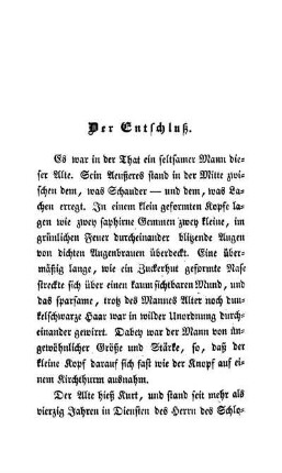 Der Entschluß.