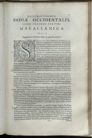 Descriptionis Indiæ Occidentalis, Liber Decimus Tertius. Magallancia.