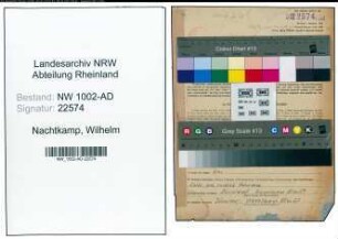 Entnazifizierung Wilhelm Nachtkamp, geb. 08.11.1912 (Stadtsekretaer)