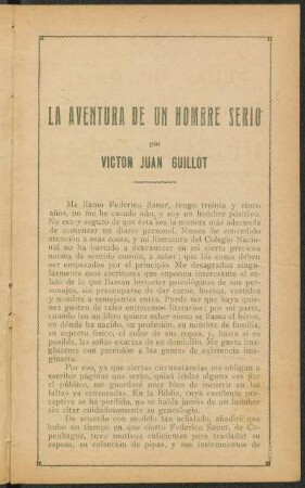 [Parte única]