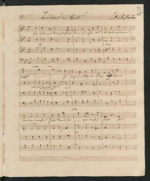 Trinklied im Wald; Coro; B-Dur