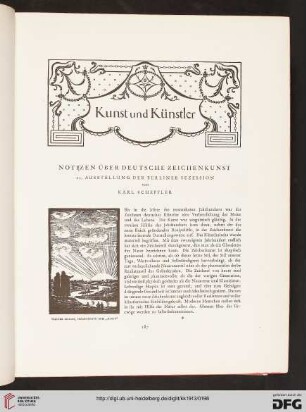 Notizen über die deutsche Zeichenkunst: 25. Ausstellung der Berliner Sezession von Karl Scheffler