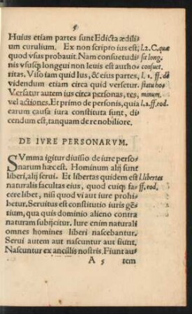 De Iure Personarum.