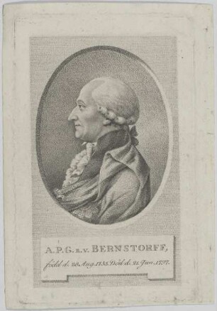 Bildnis des A. P. G. von Bernstorff