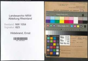 Entnazifizierung Ernst Hildebrand , geb. 11.02.1907 (Verm.Rat)