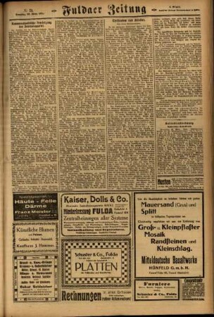 Dritte Ausgabe vom Sonntag, den 23. März 1924.