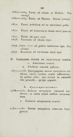 P. Laesiones Cranii et Fracturae Ossium