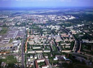 Wohnkomplex I in Eisenhüttenstadt : Blickrichtung Südosten