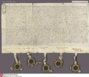 1614, Johann von Luneberg leiht eine Sume Geldes von den Clüver = Armen.