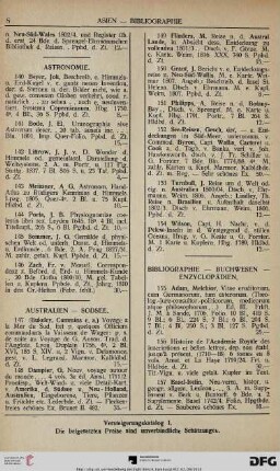 Bibliographie – Buchwesen – Enzyclopädien (Nr. 155-243)
