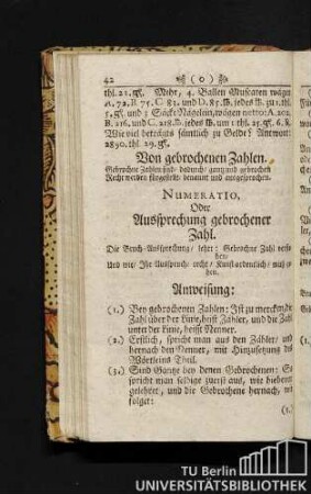 Von gebrochenen Zahlen.
