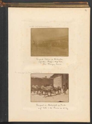 Tanzende Indianer zu Fastnachten auf dem Platze im Dorfe Turco, Prov. Carangas, Bolivia