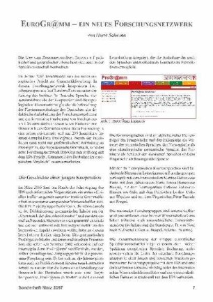 EuroGr@mm - ein neues Forschungsnetzwerk