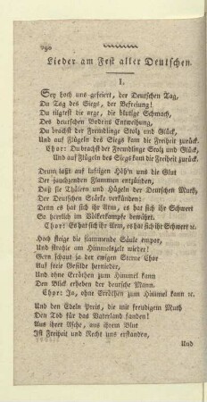 Lieder am Fest aller Deutschen