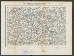 Beilage 12. Die Schlacht bei Cambrai im Herbst 1917. Der deutsche Gegenangriff am 30. November morgens.