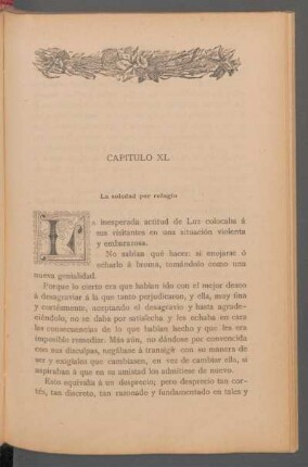 Capítulo XL - La soledad por refugio