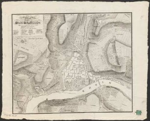 Plan der Stadt Schaffhausen
