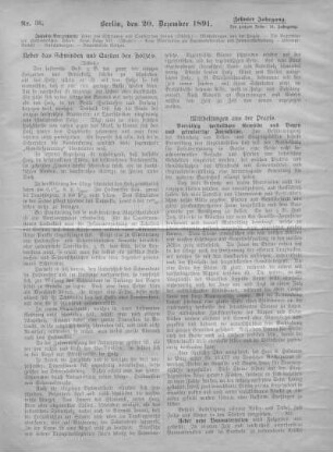 Ueber das Schwinden und Quellen des Holzes.