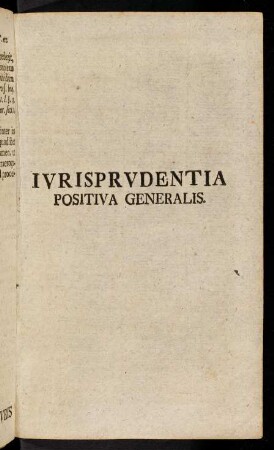 21-168, Iurisprudentia positiva generalis