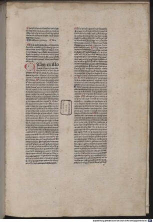 Super primo libro Decretalium, 1. [Super Decretalium I, 7—16]