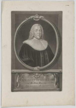Bildnis des Ludovicus Henricus Burry