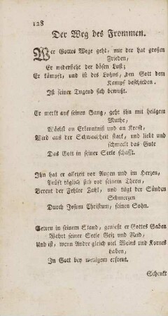 Der Weg des Frommen