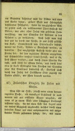 47. Irländisches Düngsalz für Felder und Wiesen