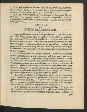 Caput IX. De Signis Diagnosticis.