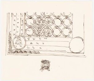 Ornamentdetail: Detail mit Teppich- und/oder Fliesenornamentik