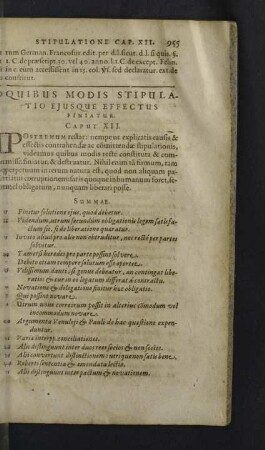 Quibus modis stipulatio ejus que effectus finiatur.