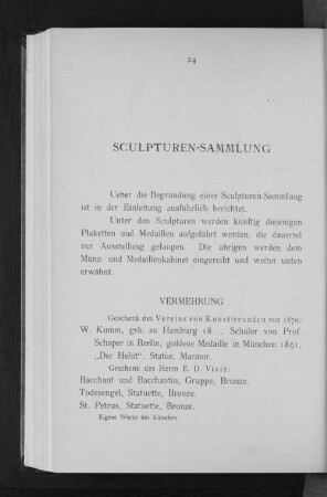 Sculpturen-Sammlung