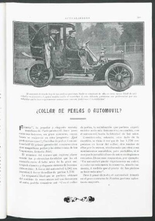 ¿Collar de perlas o automóvil?