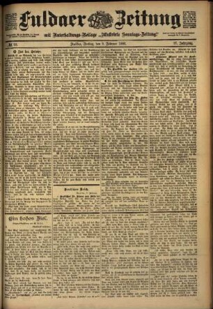Ausgabe vom Freitag, den 09. Februar 1900.