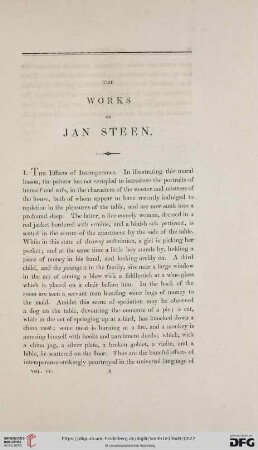 The Works of Jan Steen
