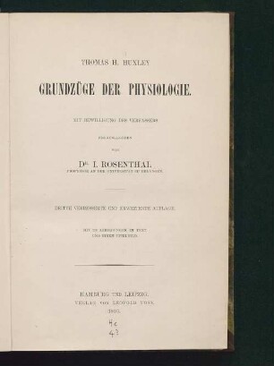 Grundzüge der Physiologie