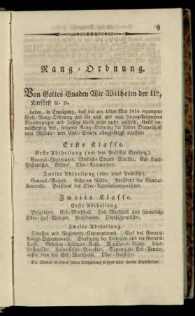 Rang-Ordnung