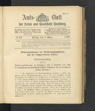 No.53, Freitag, den 7. März 1919