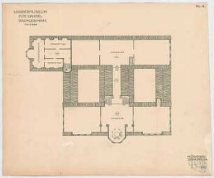 Fischer, Theodor; Kassel; Museum (jetzt: Hessisches Landesmuseum) - Grundriss DG