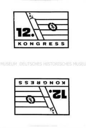 Papierschildchen zum 12. Kongress der DSF