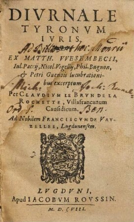 Diurnale tyronum iuris