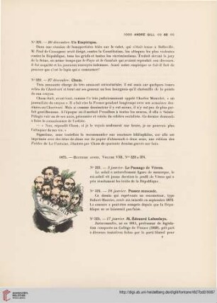1875.- Huitième année. Volume VIII. Nos 323 à 374