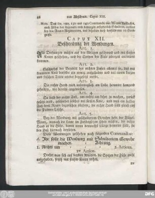 Caput XII. Beschreibung der Wendungen.