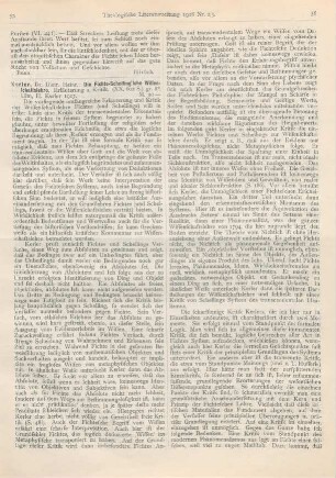 37-39 [Rezension] Kerler, Dietr. Heinr., Die Fichte-Schelling‘sche Wissenschaftslehre
