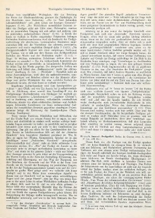 704-708 [Rezension] Hirsch, Emanuel, Predigerfibel
