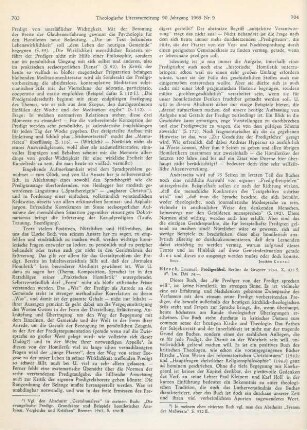 704-708 [Rezension] Hirsch, Emanuel, Predigerfibel