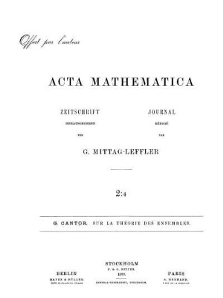 Sur la théorie des ensembles