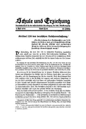Artikel 120 der deutschen Reichsverfassung