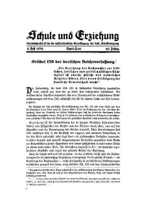 Artikel 120 der deutschen Reichsverfassung