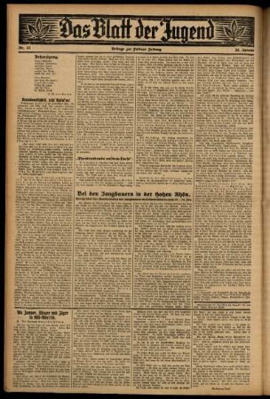 Zweite Ausgabe vom Mittwoch, den 28. Januar 1931.