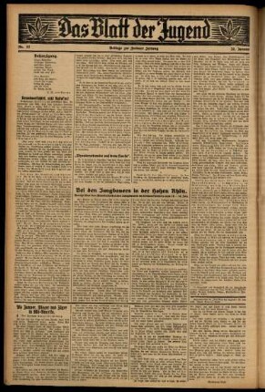 Zweite Ausgabe vom Mittwoch, den 28. Januar 1931.